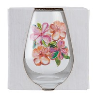 Splosh Talulah - Flowers Stemless Wine Glass