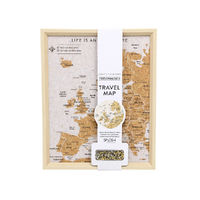 Europe Travel Pin Board by Splosh - Desk Map