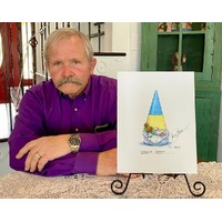 Jim Shore Heartwood Creek Gnomes - Ukrainian Gnome Art Print Signed