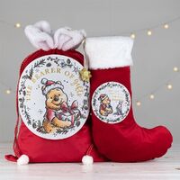 Disney Christmas By Widdop And Co Christmas Stocking - Winnie Favourite Day