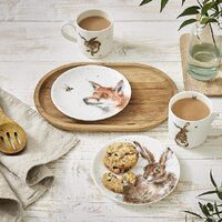 Royal Worcester Wrendale Coupe Plates (Set of 2) - Fox Hare