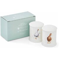 Royal Worcester Wrendale Salt & Pepper Set - Friends Since Egghood