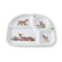 Royal Worcester Wrendale Divided Plate & Bowl Set - Woodland Animals (Set of 2)