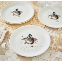 Royal Worcester Wrendale Coupe Plates - A Waddle & A Quack (Set of 4)