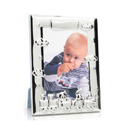 Whitehill Baby - Silver Plated Photo Frame - Nursery Train