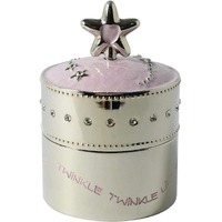 Whitehill Baby - Silver Plated Baby Musical Box - Pink Star