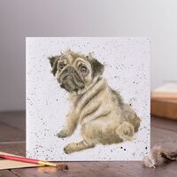 Wrendale Designs Greeting Card - Pug Love