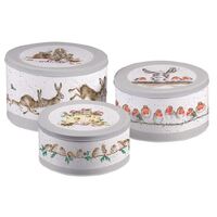 Wrendale Designs Christmas Cake Tin Nest - Set of 3