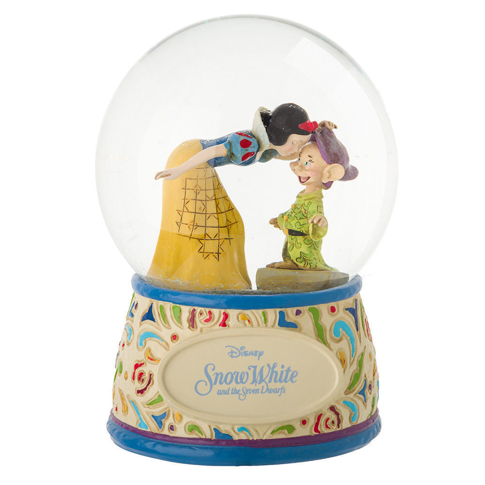 Disney Traditions Water Ball Snow White And Dopey 80th Anniversary Sweetest Farewell 