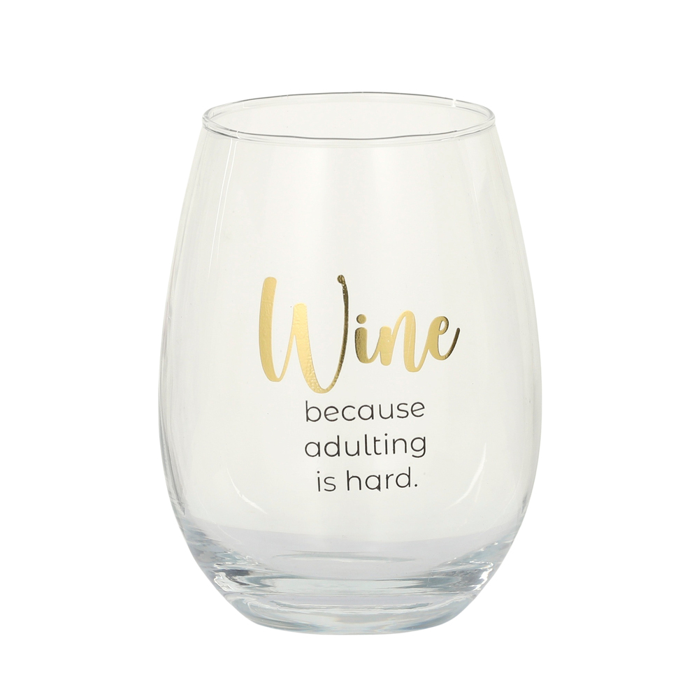 Assemble Kitchen - Stemless Wine Glass - Adulting