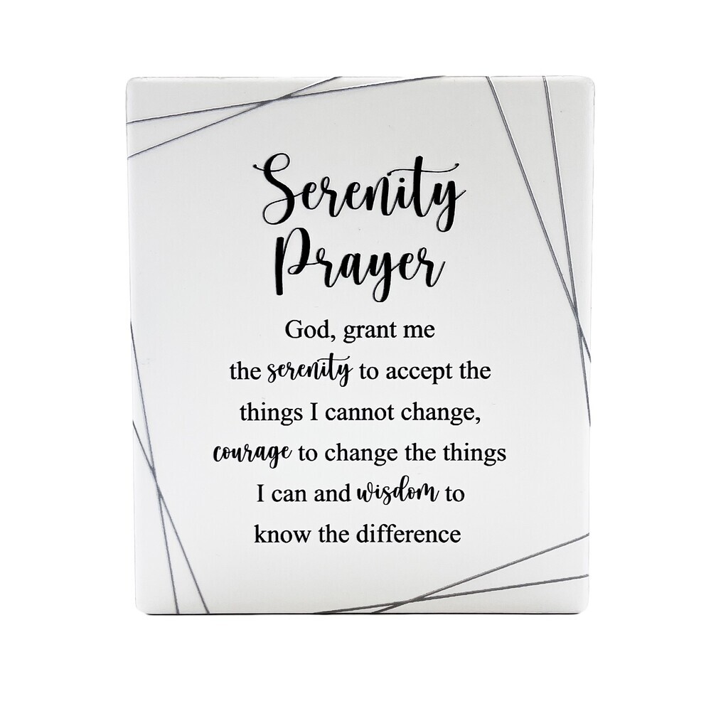 Infinity Message Plaque - Serenity Prayer - Religious Gifting