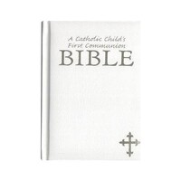 Catholic Child's First Communion Bible - White