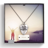 Story Heart Pendant - Believe