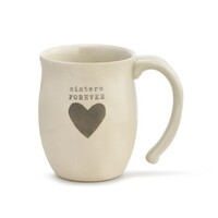 Demdaco Warm Heart Mug - Sisters Forever Heart