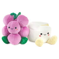 Hallmark Better Together Magnetic Plush - Grapes and Cheese