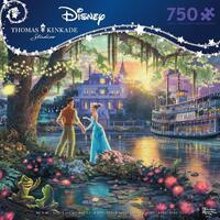 Thomas Kinkade Disney 750pc Puzzle - The Princess And The Frog