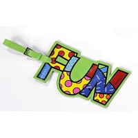 Romero Britto Luggage Tag - Fun