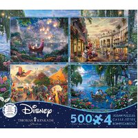 Thomas Kinkade Disney 4 x 500pc V9