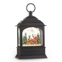 Lighted Water Lantern - Musical Santa in Train Water Lantern