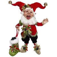 Mark Roberts Christmas Elf - Medium Coal Stocking