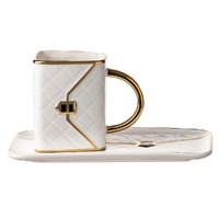 Ashdene Designers Delight - White Mug & Plate Set