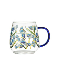 Ashdene Fleurette - Glass Mug - Bluebell