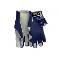 Sprout Goatskin Gardening Gloves - Navy