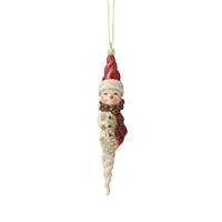 Jim Shore Heartwood Creek Winter Wonderland - Snowman Icicile Hanging Ornament