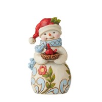 Jim Shore Heartwood Creek - Snowman With Cardinal Mini Figurine