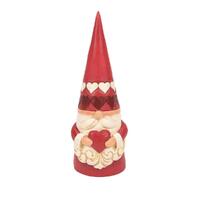 Jim Shore Heartwood Creek Gnomes - Red Gnome Holding Heart