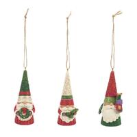 Jim Shore Heartwood Creek Christmas Gnomes - Gnome Hanging Ornament Set of 3