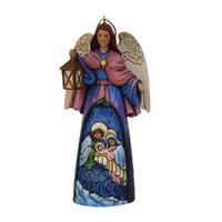 Jim Shore Heartwood Creek - Nativity Angel With Lantern Hanging Ornament