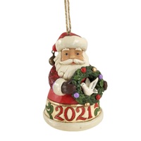 Jim Shore Heartwood Creek - Santa 2021 Dated Hanging Ornament