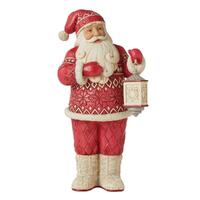 Jim Shore Heartwood Creek Nordic Noel - Santa with Fuzzy Boots