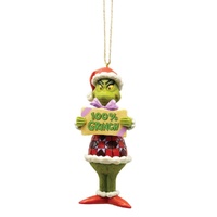 Dr Seuss The Grinch by Jim Shore - 100% Grinch PVC Hanging Ornament