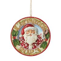 Jim Shore Heartwood Creek - 2023 Jolly Santa Hanging Ornament