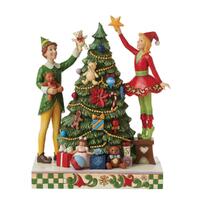 Elf by Jim Shore - Buddy & Jovie Decorating Tree