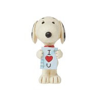 Peanuts by Jim Shore - Snoopy with Love Sign Mini Figurine
