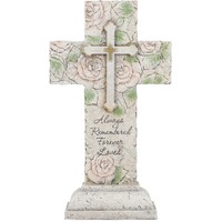 Joseph's Studio - Memorial Cross with Roses Garden Statue