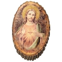 Joseph's Studio - Sacred heart Wood Plaque