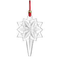 Waterford Crystal Annual Dated 2024 Snow Star Hanging Ornament