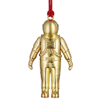 Waterford Golden Christmas Spaceman Hanging Ornament