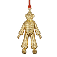 Waterford Golden Christmas Clown Hanging Ornament