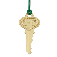 Waterford Golden Christmas Key Dated 2024 Hanging Ornament