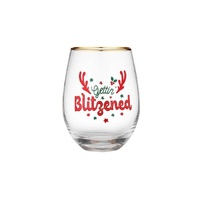 Joyful - Gettin Blitzened Glass Tumbler