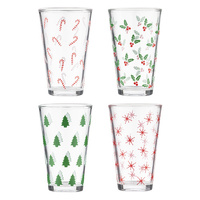 Jingle - Assorted Highball Tumbler Glass 4 Pack