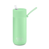 Frank Green Reusable Bottle - Ceramic 475ml Mint Gelato Straw Lid