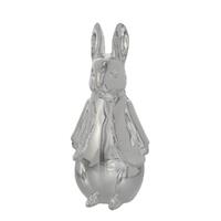 Beatrix Potter New Baby - Peter Rabbit Silver Plated Sculpted Money Bank