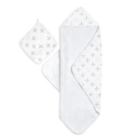 aden & anais Muslin Backed Hooded Towel Set - Lovestruck