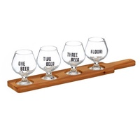 Davis & Waddell Maverick Beer Connoisseur Tasting Paddle Set - 5pc